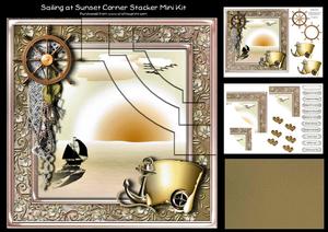 Sailing at Sunset Corner Stacker Mini Kit 2