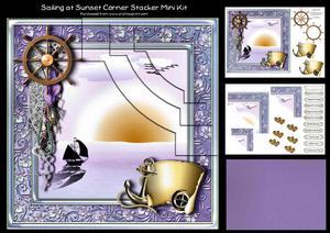 Sailing at Sunset Corner Stacker Mini Kit 3