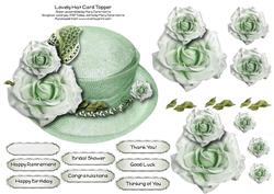 Lovely Hat Card Topper 3
