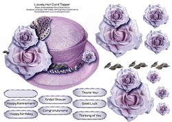 Lovely Hat Card Topper 4
