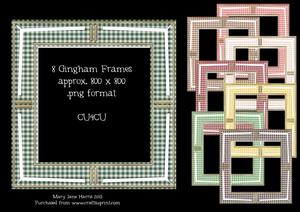 8 Gingham Frames - Cu4cu
