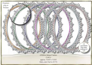 6 Ribbon Weave Frames - Cu4cu