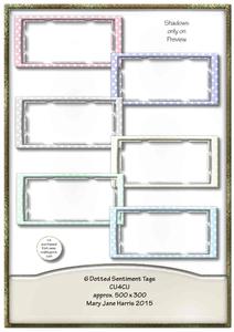 6 Dotted Sentiment Tags - Cu4cu