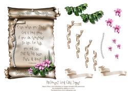Parchment Scroll Card Topper