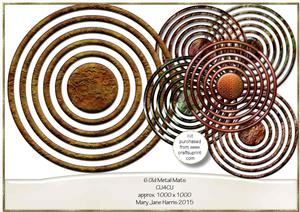 6 Old Metal Mats - Cu4cu