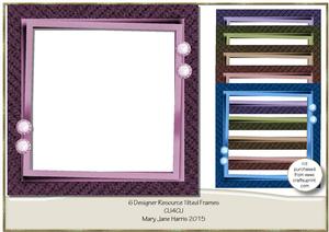 6 Designer Resource Tilted Frames