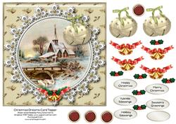 Christmas Dreams Card Topper 1