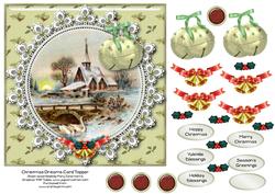 Christmas Dreams Card Topper 2