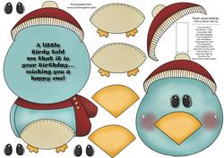 Little Birdy Flip-up Card 1