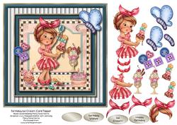 Birthday Ice Cream Card Topper 1