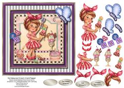Birthday Ice Cream Card Topper 2