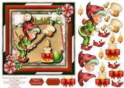 Christmas Marshmallow Elf Card Topper