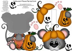 Halloween Mouse Flip-up Card 2