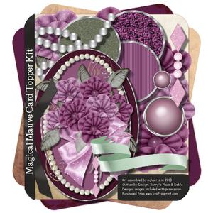 Magical Mauve Card Topper Kit