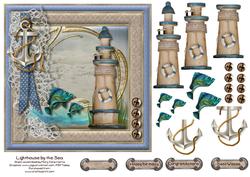 Lighthouse by the Sea Card Topper 1