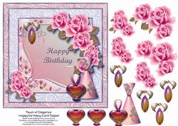 Touch of Elegance Happy Birthday Card Topper 2