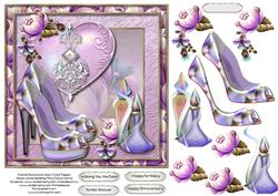 Pastel Romance Heart Card Topper 2