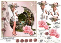 Rose Garden Beauty Card Topper