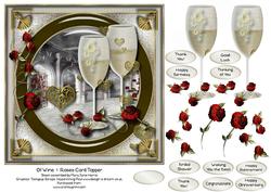 Of Wine & Roses Card Topper 2