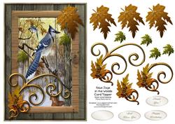 Blue Jays in the Woods Card Topper