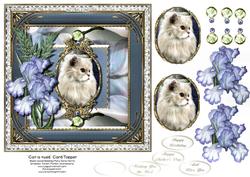 Cat-a-tude Card Topper 2