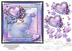 Romantique Love & Kisses Card Topper