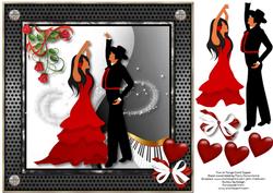 Two to Tango Card Topper