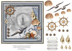 Lighthouse in the Storms of Life Card Topper