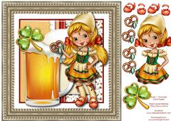 Beer & Pretzels Scard Topper