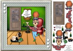 Wine a Bit -  Card Topper