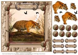 Tiger on the Prowl Card Topper