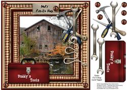 Dad's Fix-it Shop Card Topper