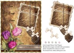 Love Laugh Dance Card Topper