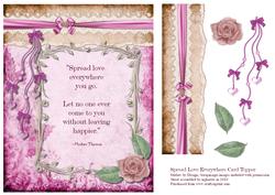 Spread Love Everywhere Card Topper