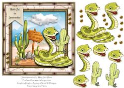Watch Out for Ssssss-snakes Card Topper