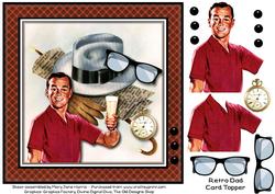 Retro Dad Card Topper