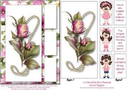 Little Girls Are Special Card Topper
