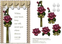 Where Dreams May Go Card Topper