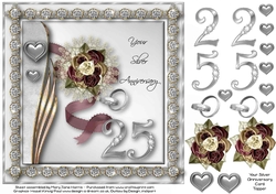 Your Silver Anniversary Card Topper