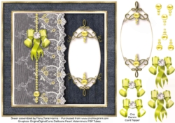 Chic Denim Card Topper 2