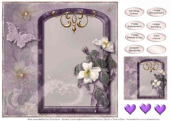 A Wild Rose Card Topper