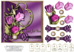 Tulips Just For You Card Topper 2