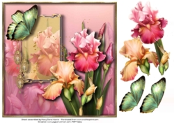 Summer Iris Card Topper