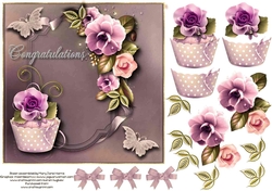 Congratulations Cupcake Card Topper