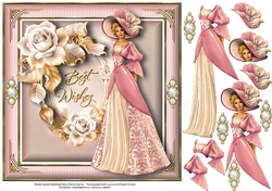 Gracious Victorian Lady Card Topper 1