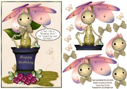 Like A Blooming Idiot Card Topper