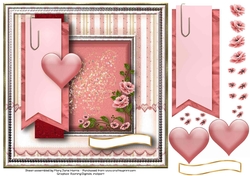 Pink Grapefruit Sparkle Card Topper