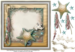 Magical Sea Shore Treasures Card Topper