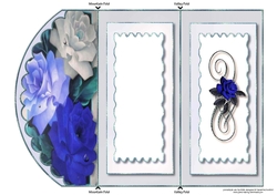 Dew Drops & Roses Tri-Fold Quick Card 