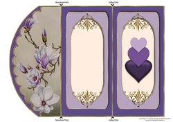 Hearts & Flowers Tri-Fold Quick Card